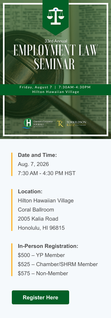 33rd Annual Employment Law Seminar Aug. 7, 2026 | Torkildson Katz